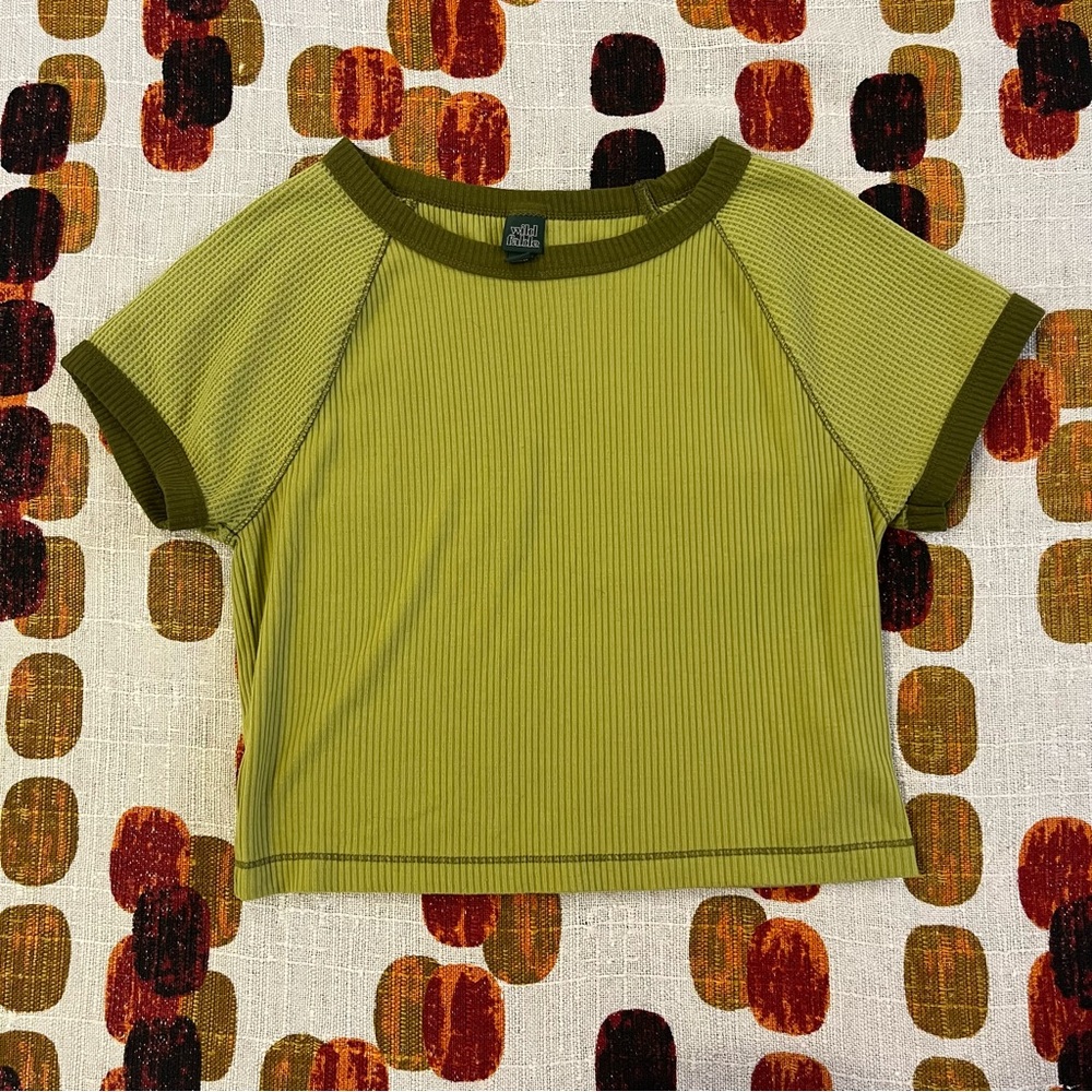 wild fable green crop top